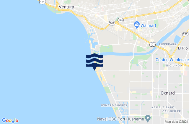 McGrath State Beach, United States tide chart map
