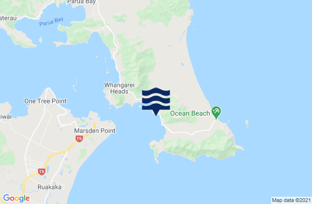 McKenzie Bay, New Zealand tide times map