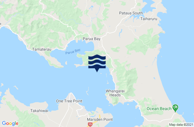 McLeod Bay, New Zealand tide times map