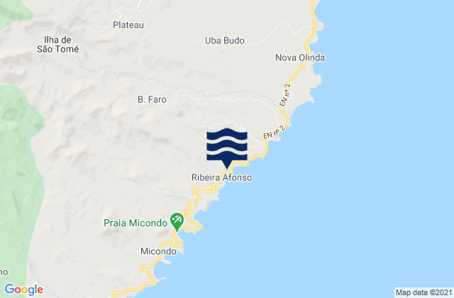 Me-Zochi District, Sao Tome and Principe tide times map