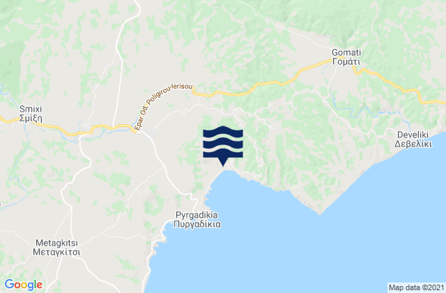 Megali Panagia, Greece tide times map
