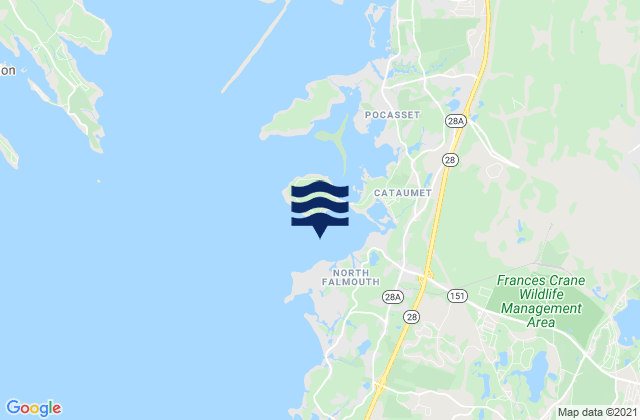 Megansett Harbor, United States tide chart map