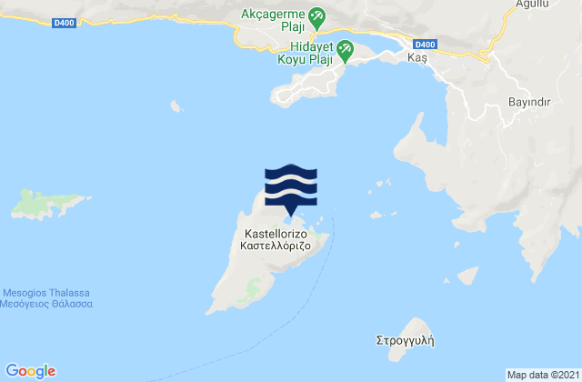 Megisti, Greece tide times map