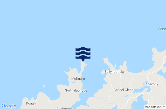 Melmore Head, Ireland tide times map