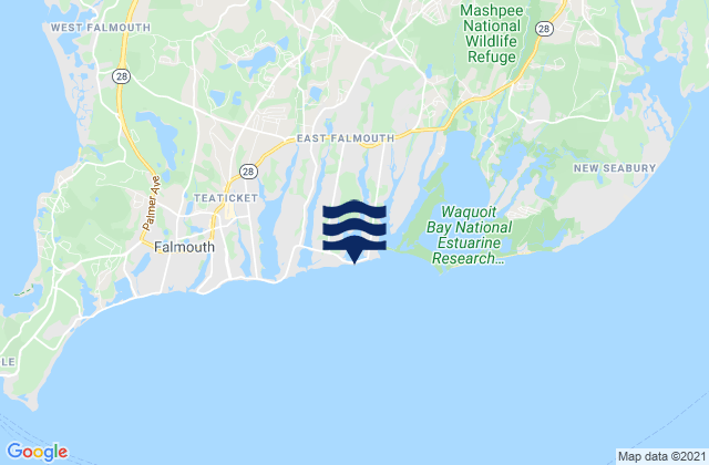 Menauhant Beach, United States tide chart map
