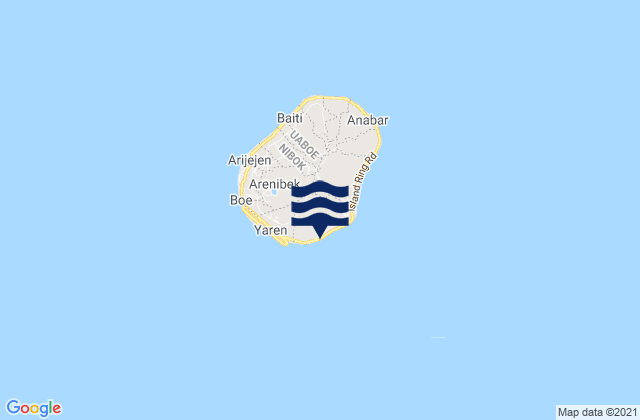 Meneng District, Nauru tide times map