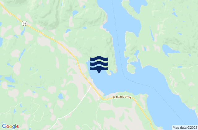 Menzies Bay, Canada tide times map