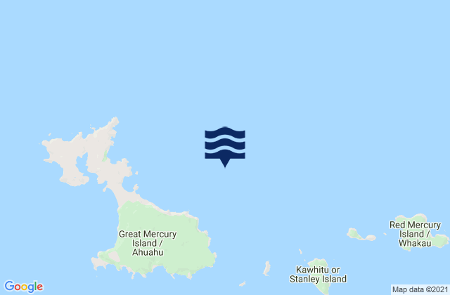 Mercury Islands (Iles d'Haussez), New Zealand tide times map