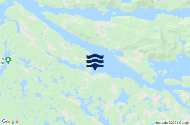 Mereworth Sound, Canada tide times map
