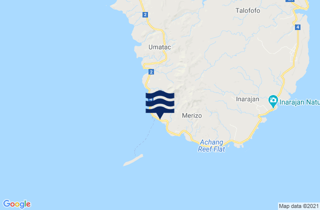 Merizo Municipality, Guam tide times map