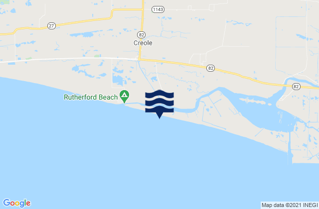 Mermentau River Entrance, United States tide chart map