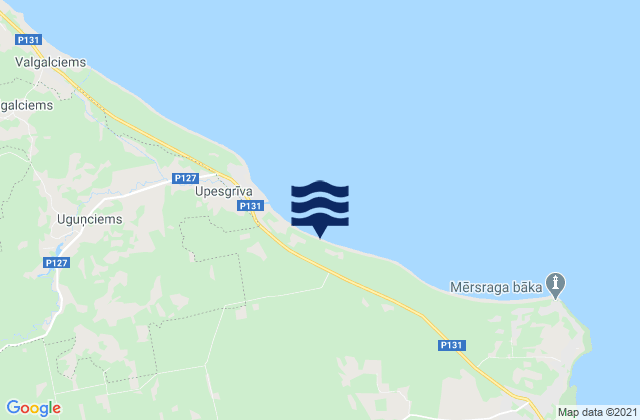 Mersraga Novads, Latvia tide times map