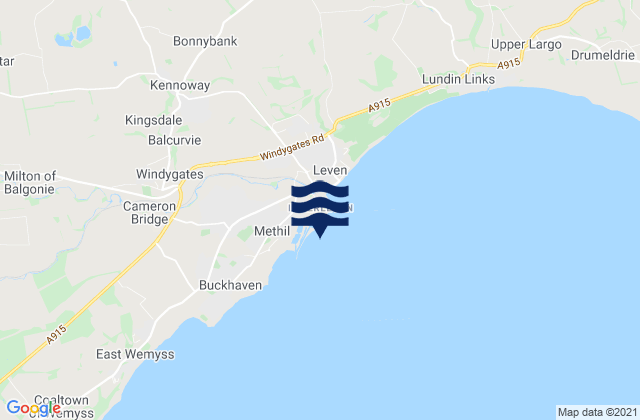 Methil, United Kingdom tide times map