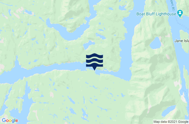 Meyers Narrows, Canada tide times map