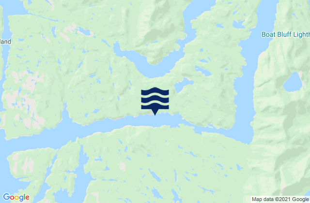Meyers Narrows Meyers Passage, Canada tide times map