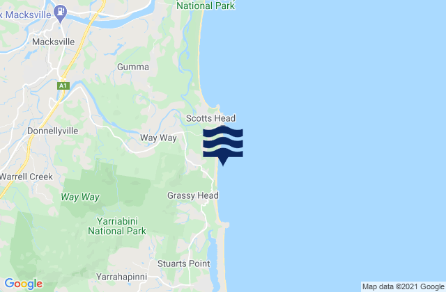 Middle Beach, Australia tide times map