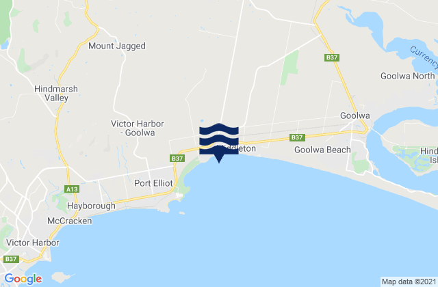 Middleton Point, Australia tide times map