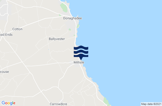 Millisle, United Kingdom tide times map
