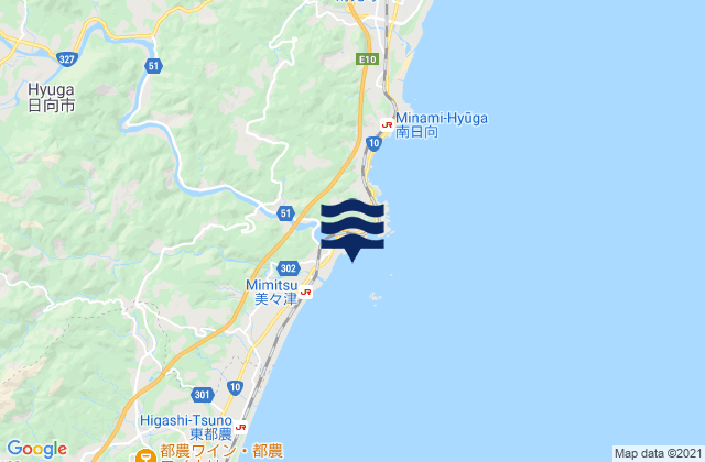 Mimitu, Japan tide times map