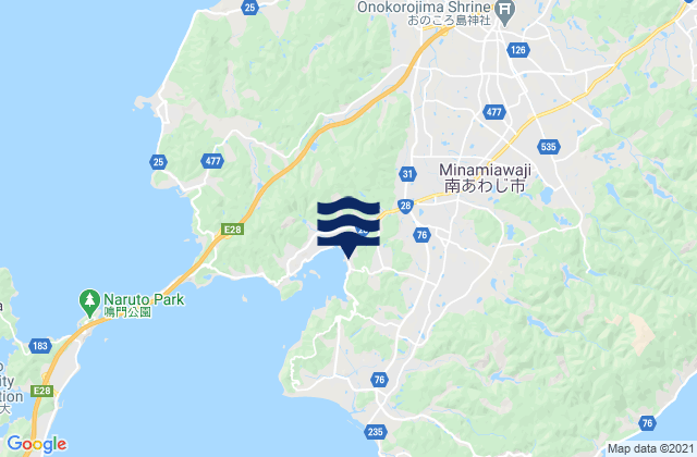 Minamiawaji Shi, Japan tide times map