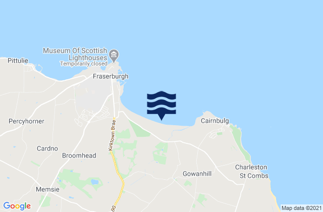 Mintlaw, United Kingdom tide times map