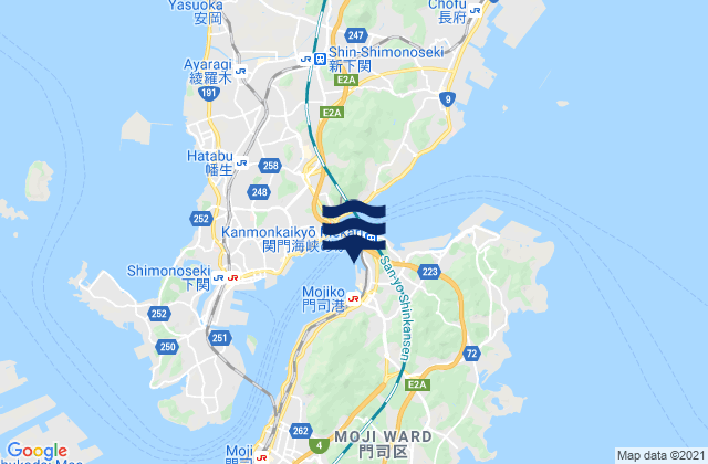 Miojin Hana, Japan tide times map