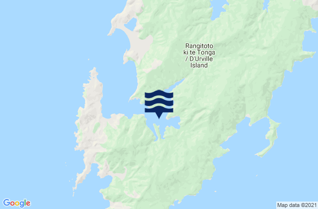 Mokau Bay, New Zealand tide times map