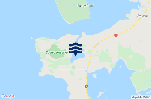 Mokomoko Inlet, New Zealand tide times map