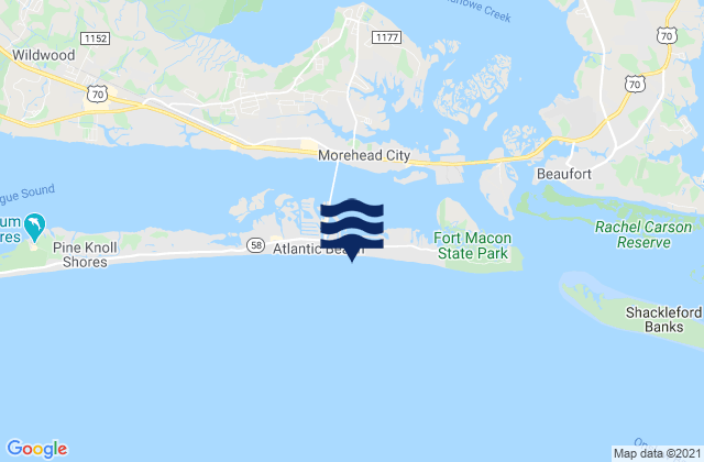 Money Island, United States tide chart map