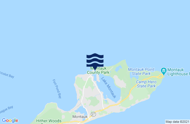 Montauk Harbor Entrance, United States tide chart map
