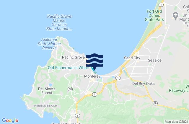 Monterey, United States tide chart map