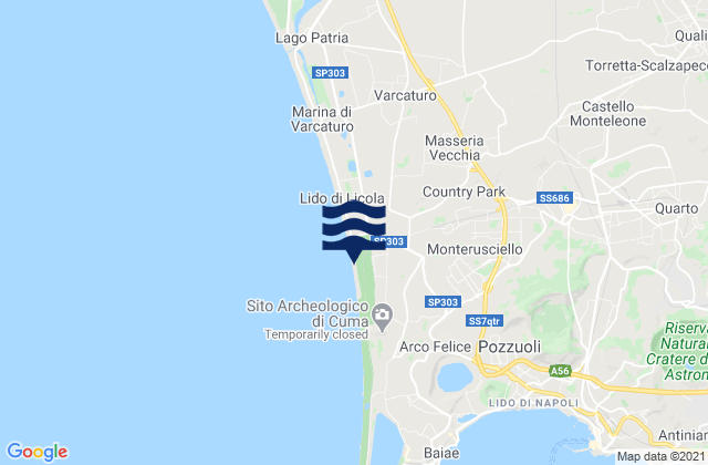 Monterusciello, Italy tide times map