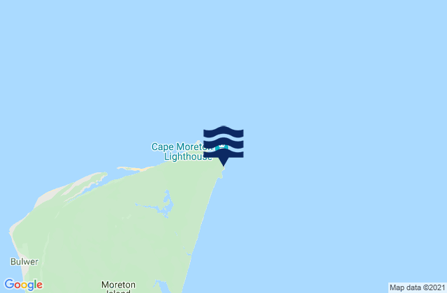 Moreton Island - Cape Moreton, Australia tide times map