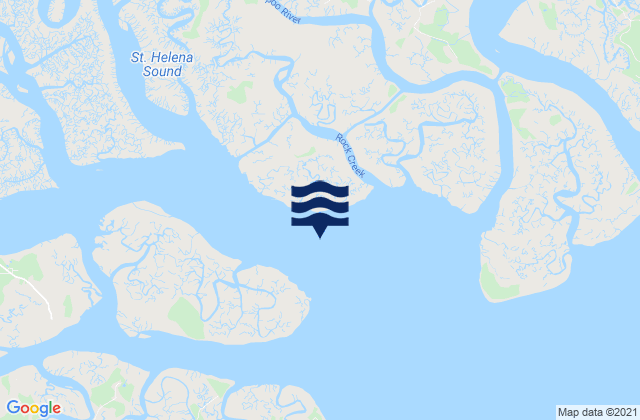 Morgan Island NE of Coosaw River, United States tide chart map
