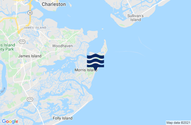 Morris Island, United States tide chart map