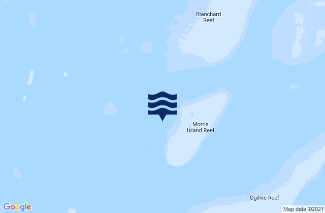 Morris Island, Australia tide times map