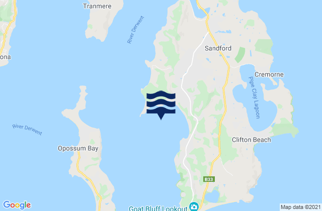 Mortimer Bay, Australia tide times map