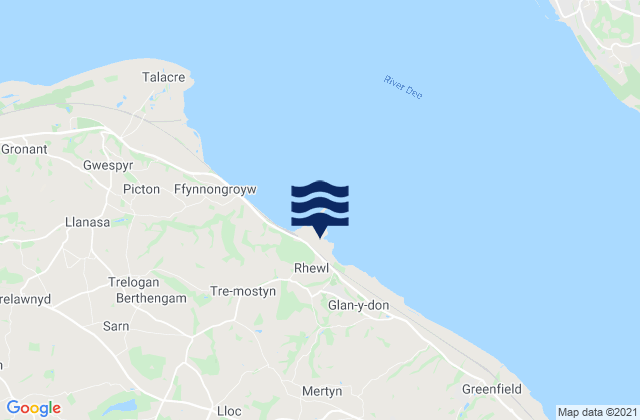 Mostyn, United Kingdom tide times map