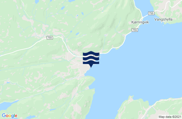 Mosvik, Norway tide times map