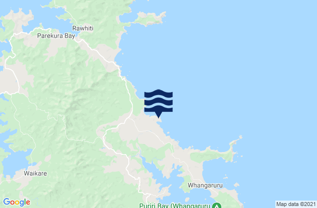 Motukiore Island, New Zealand tide times map