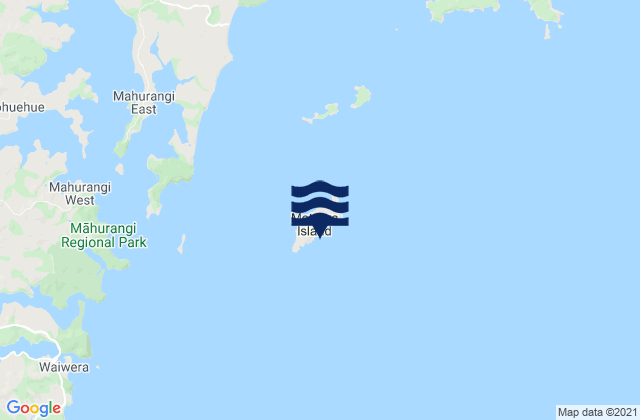 Motuora Island, New Zealand tide times map