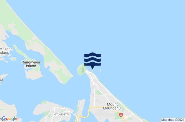 Moturiki Island, New Zealand tide times map