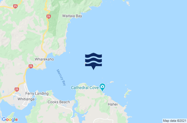 Moturoa Island (Tower Rock), New Zealand tide times map