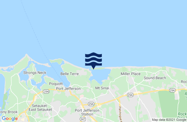 Mount Sinai Harbor, United States tide chart map