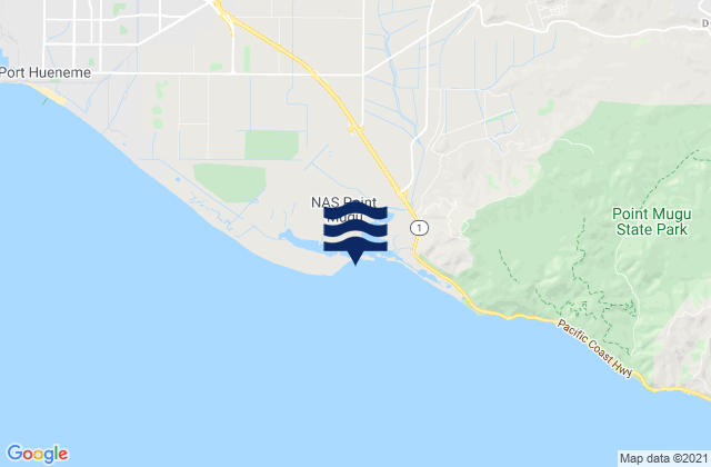 Mugu Lagoon (Ocean Pier), United States tide chart map