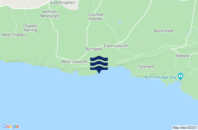 Mupe Bay, United Kingdom tide times map