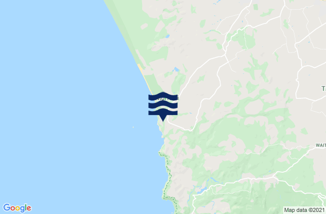 Muriwai Beach Auckland, New Zealand tide times map