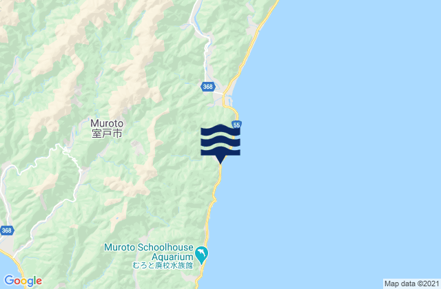 Muroto Shi, Japan tide times map