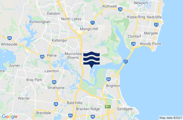 Murrumba Downs, Australia tide times map