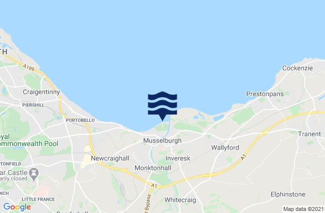 Musselburgh, United Kingdom tide times map